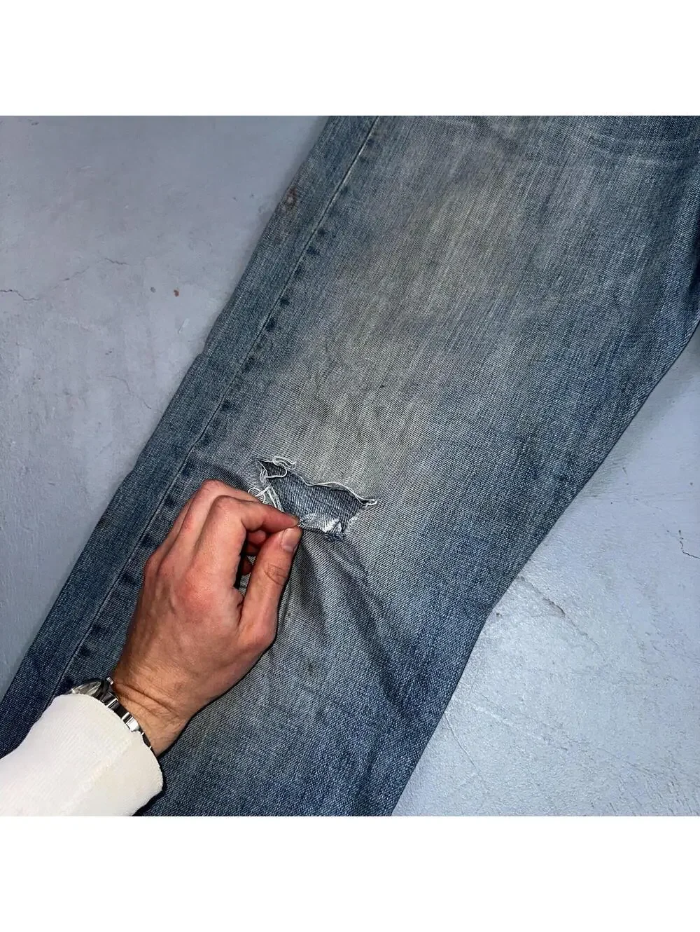 Levis 501 Vintage Y2K XX Straight Leg Jeans Blue Light Wash 36x36 Act 35x34
